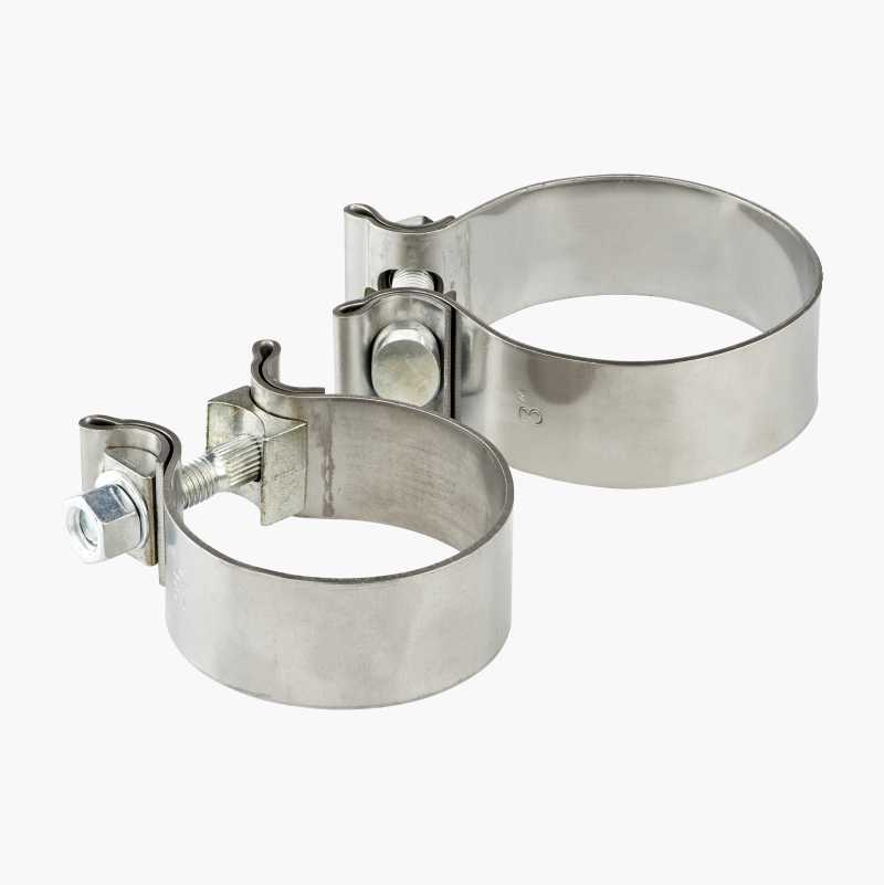 Eksosklemme, rustfritt, 51 mm