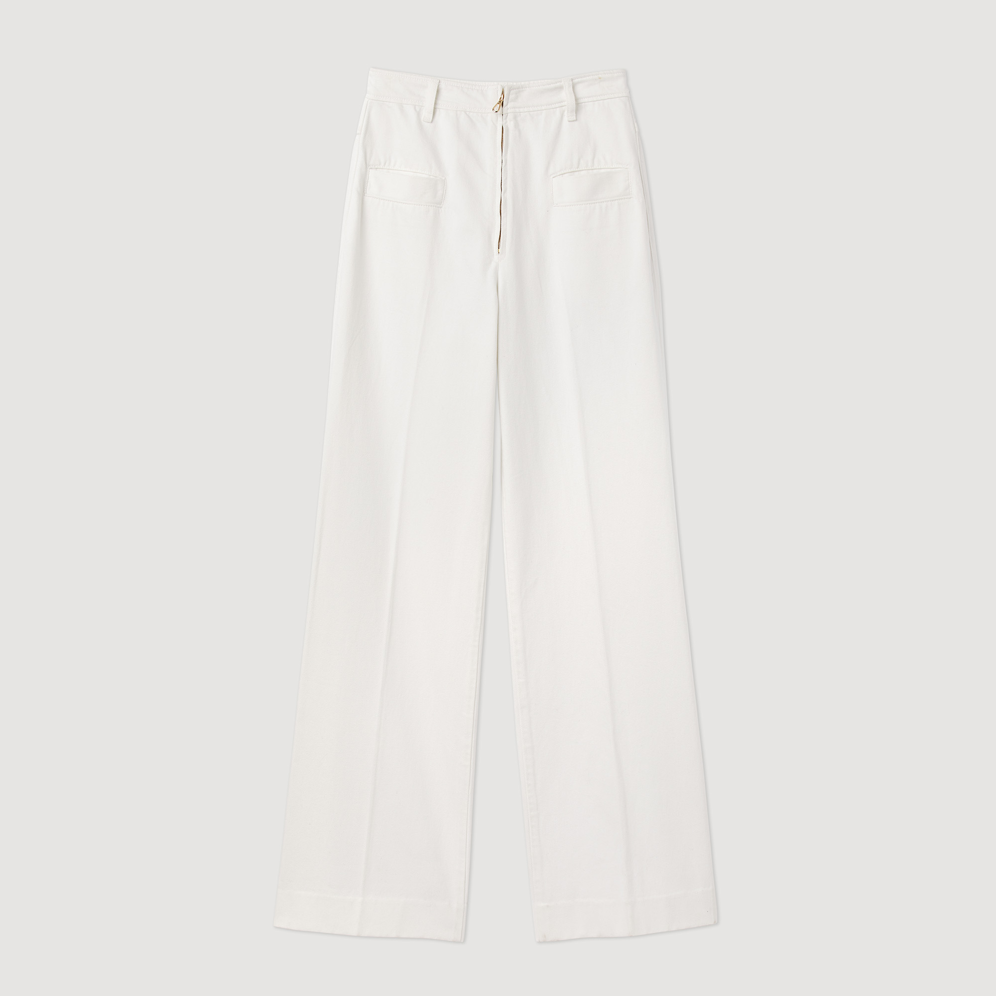 Pantalon large en toile