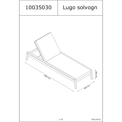 Lugo solvogn - akacietræ