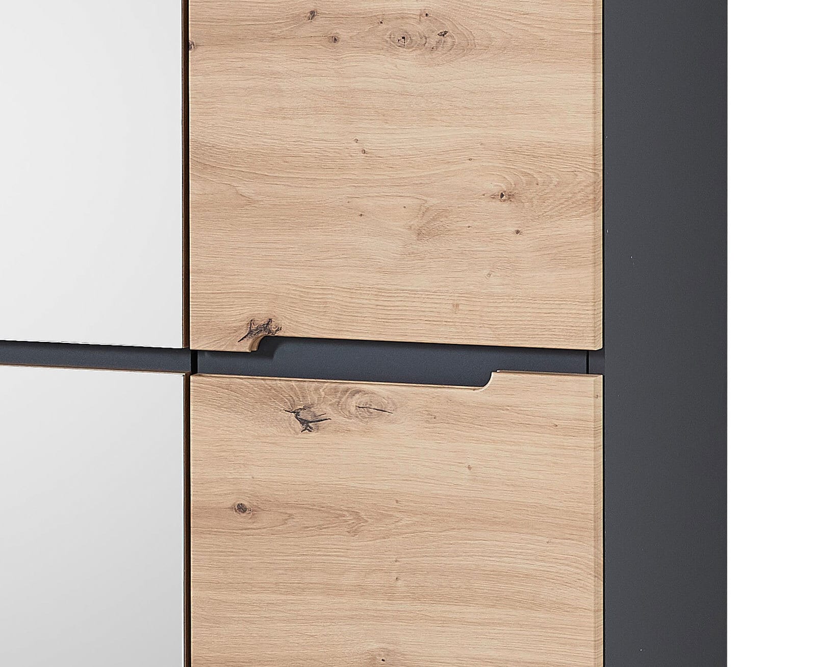 Garderobenschrank MEMPHIS 65 x 197 cm Artisan Eiche/ Graphitgrau