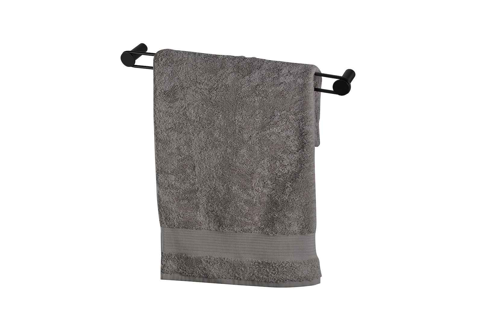 Sober håndkleholder Sort metall. B46 cm