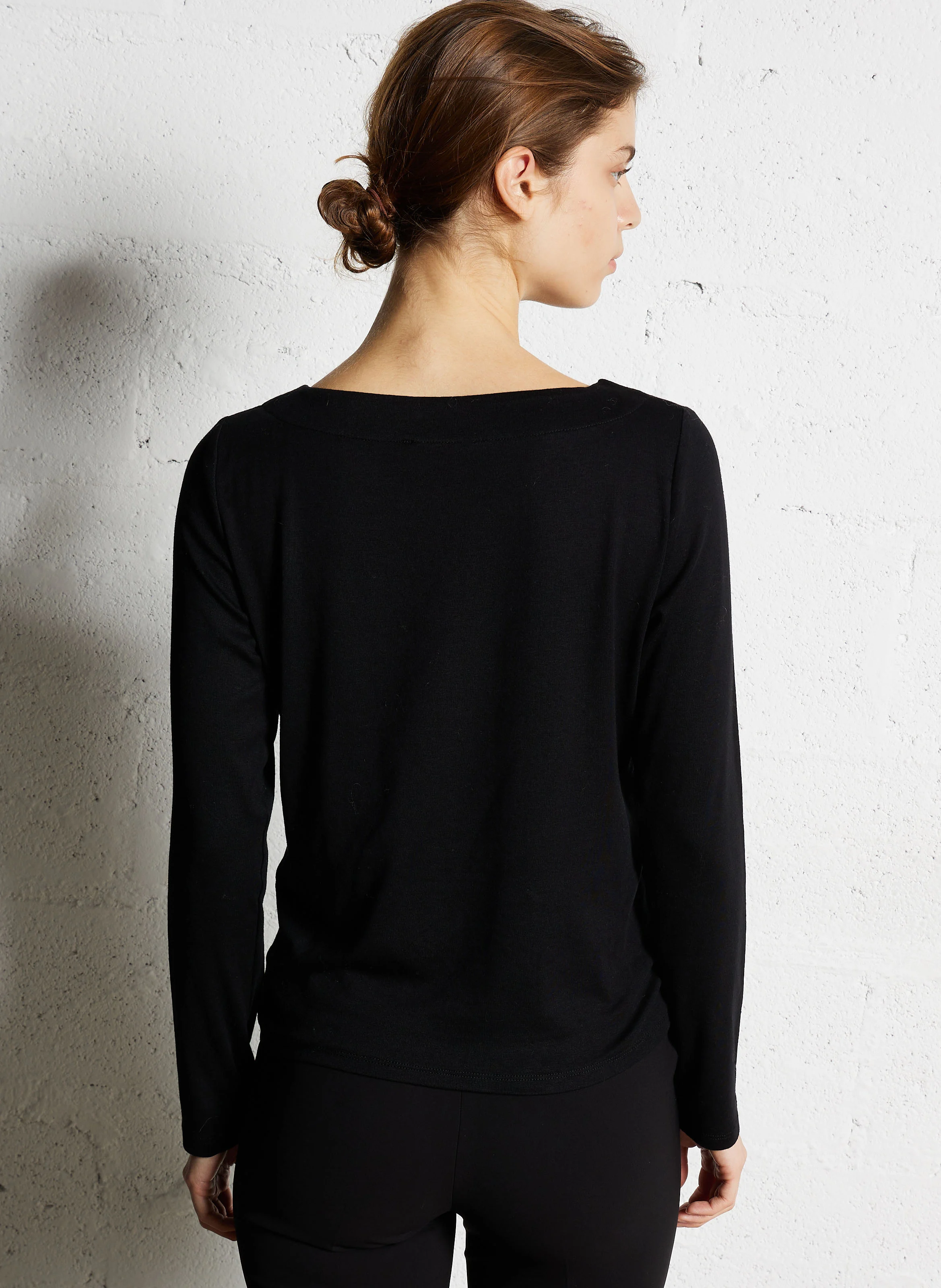 TANGUY - Tee-shirt droit col rond | Noir