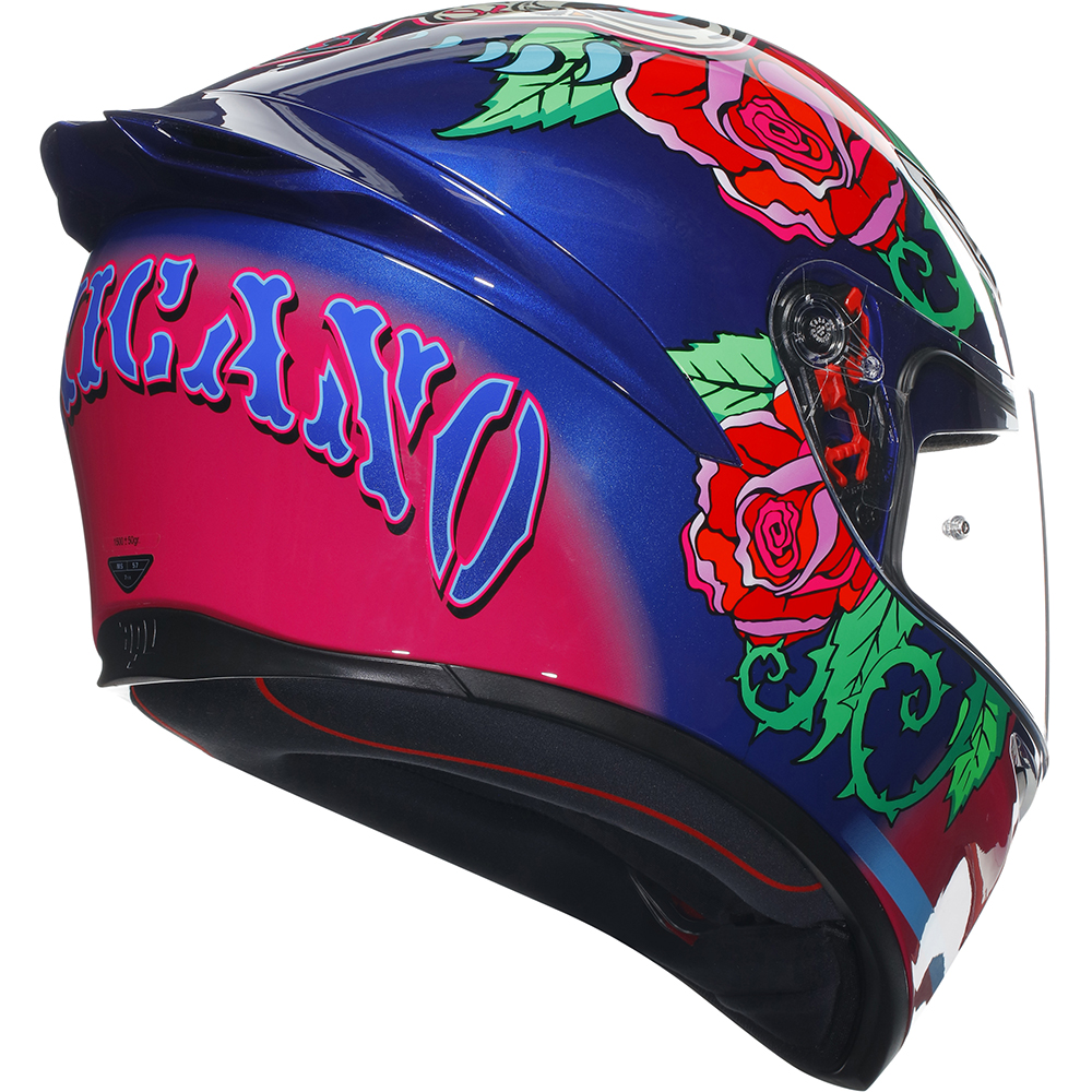 AGV - Casque K1 S Salom Bleu / Rose / Rouge / Vert