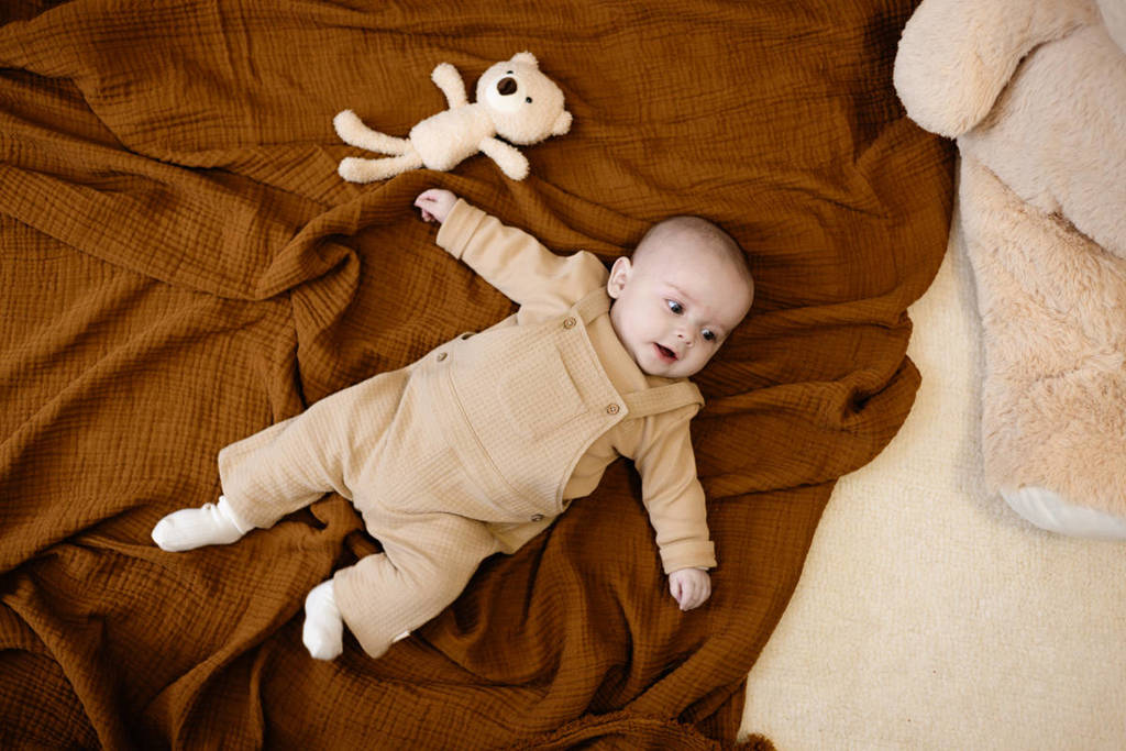 Quapi baby tuinbroek FENN beige