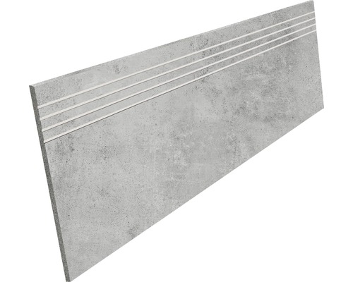 Porseleinen steengoed traptegel HOMEtek grijs mat 30 x 120 cm