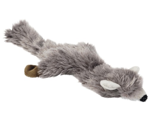 Karlie pluche vos hondenspeeltje Flatino 52 cm grijs