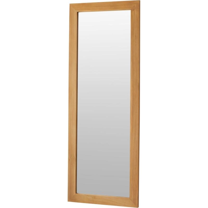 Miroir psyché en bois de teck Tona H 60 x L 160 x P 2 cm
