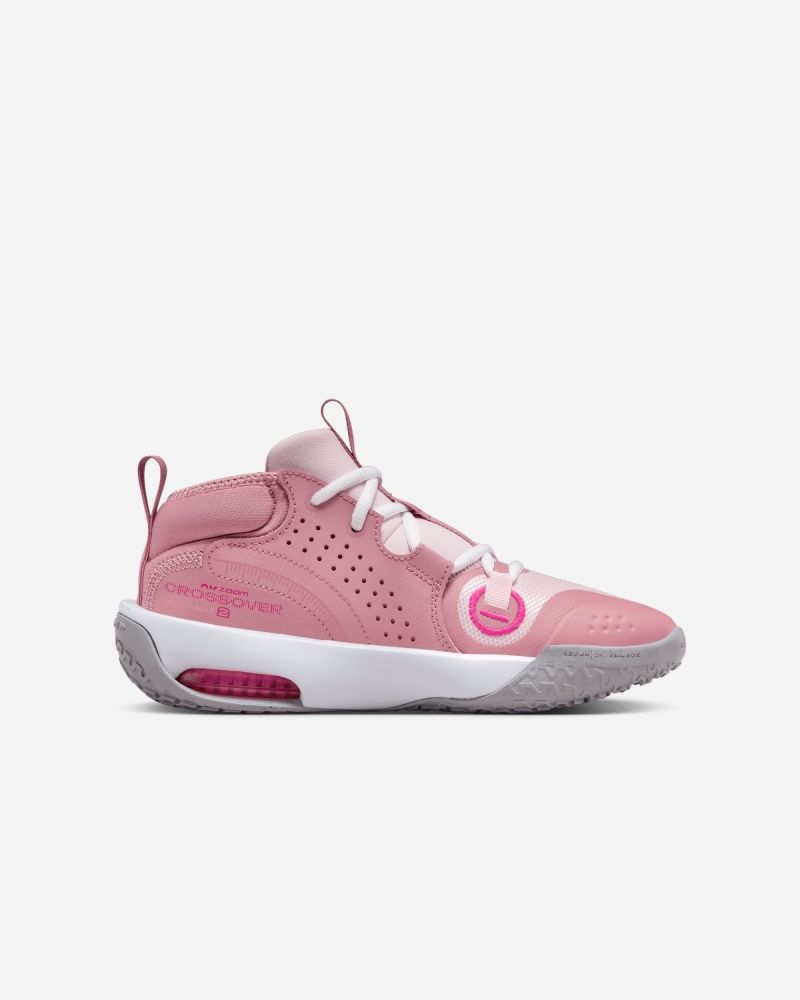 Chaussures de basket Nike Air Zoom Crossover Rose & Blanc pour enfant