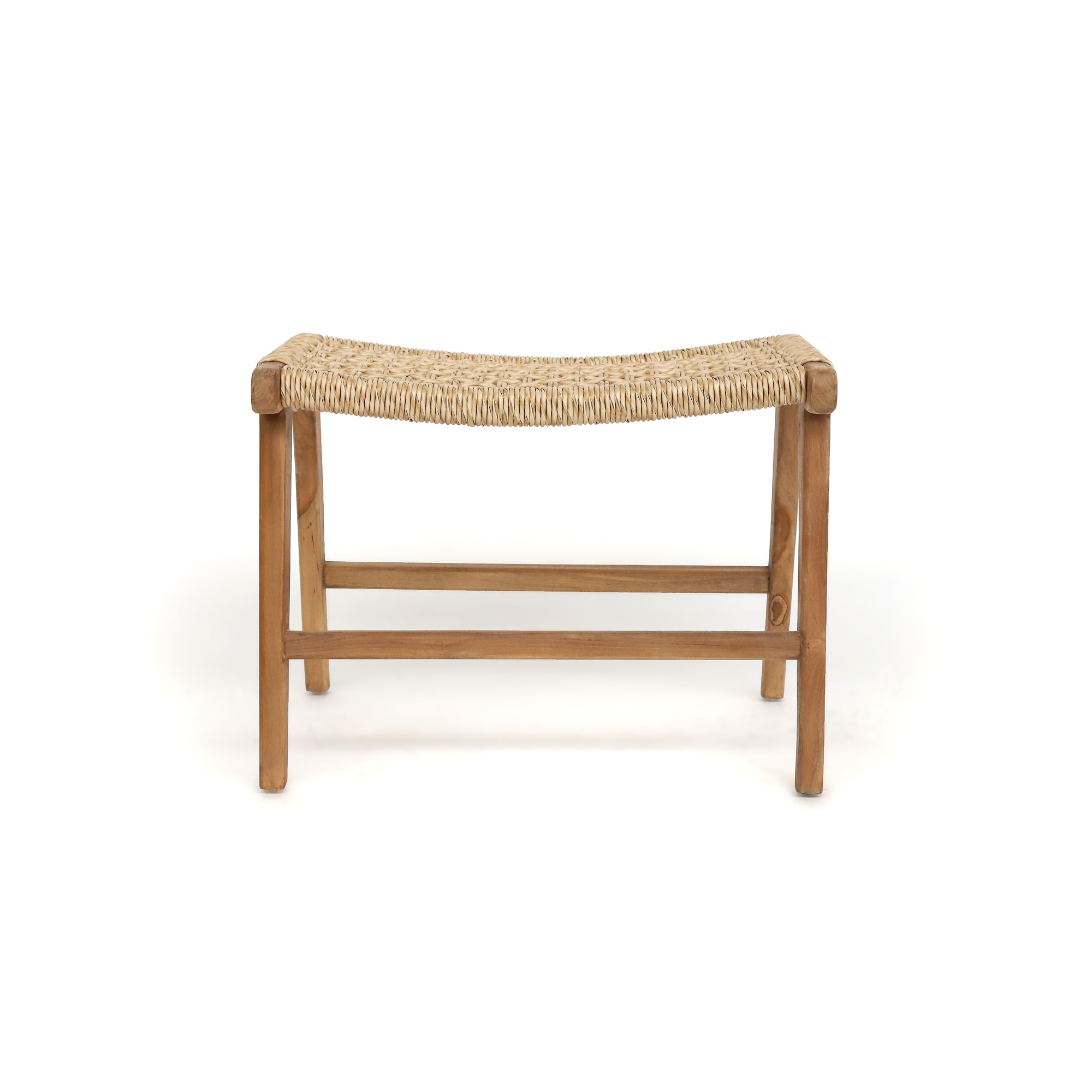 Bank 'Driessen' aus Teak, H 46 cm, B 60 cm, L 40 cm von fischer's lagerhaus