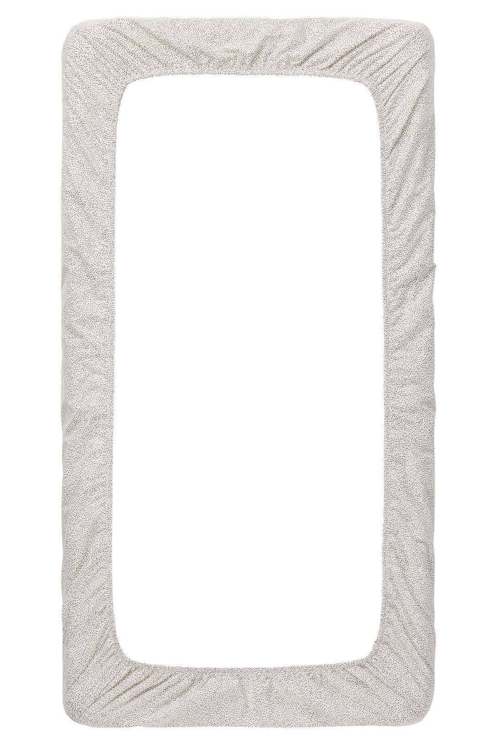 Tiny Dot poplin wieg hoeslaken Jet Stream