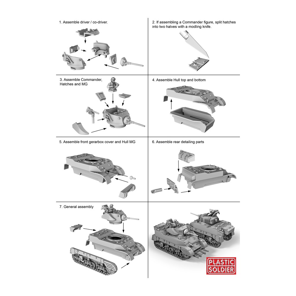 15mm WW2 Allied M5A1 Stuart Tank