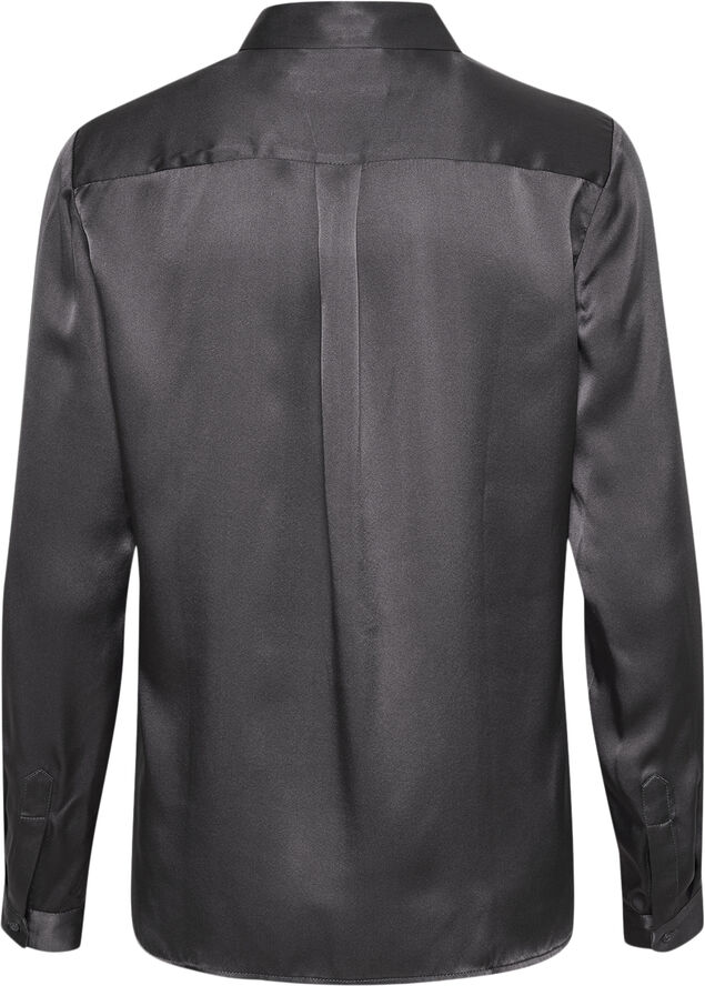 InWear Leonore Shirt Premium - 100% Silk Charcoal