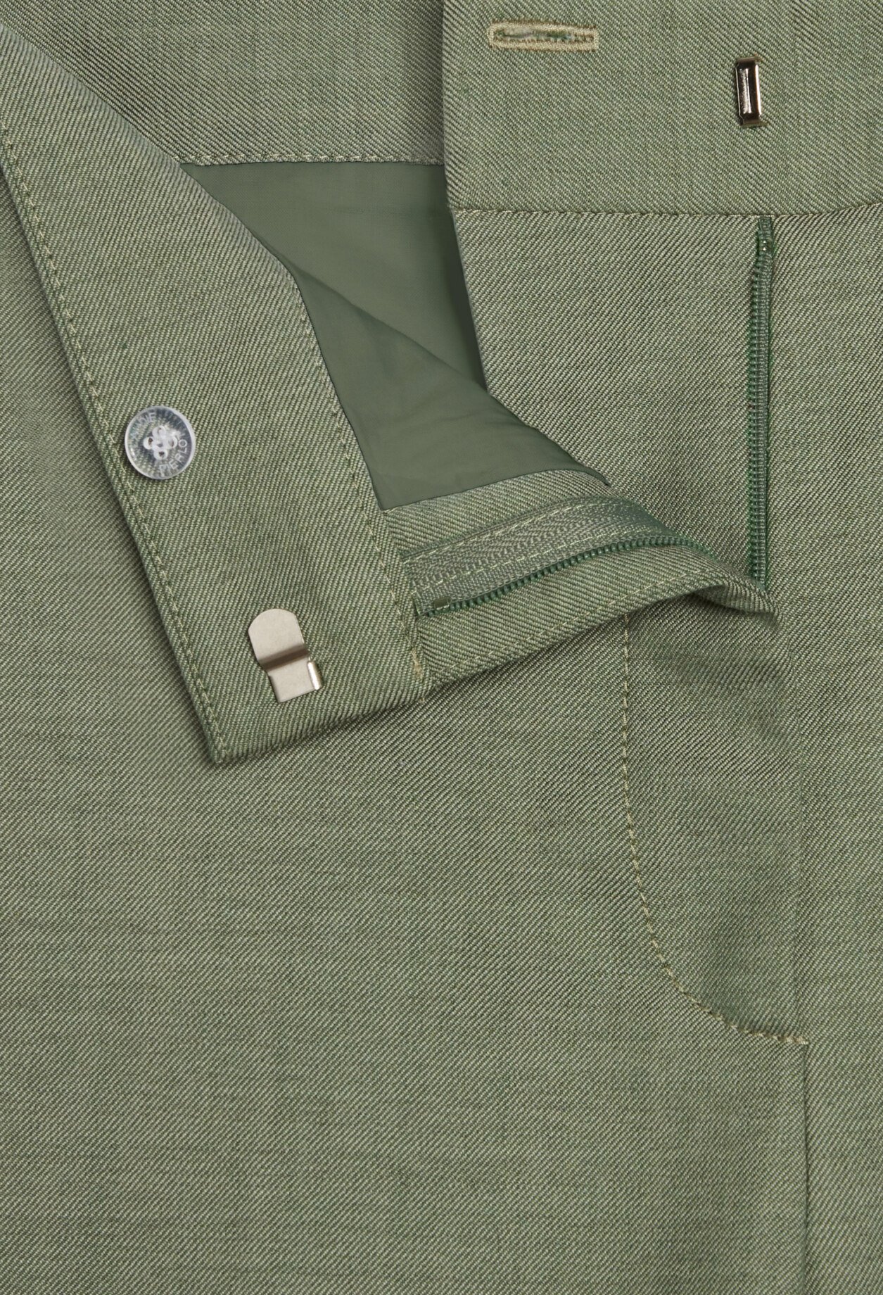 Pantalon tailleur kaki