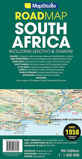 MAPSTUDIO - AFRIQUE DU SUD LESOTHO SWAZILAND MAPSTUDIO