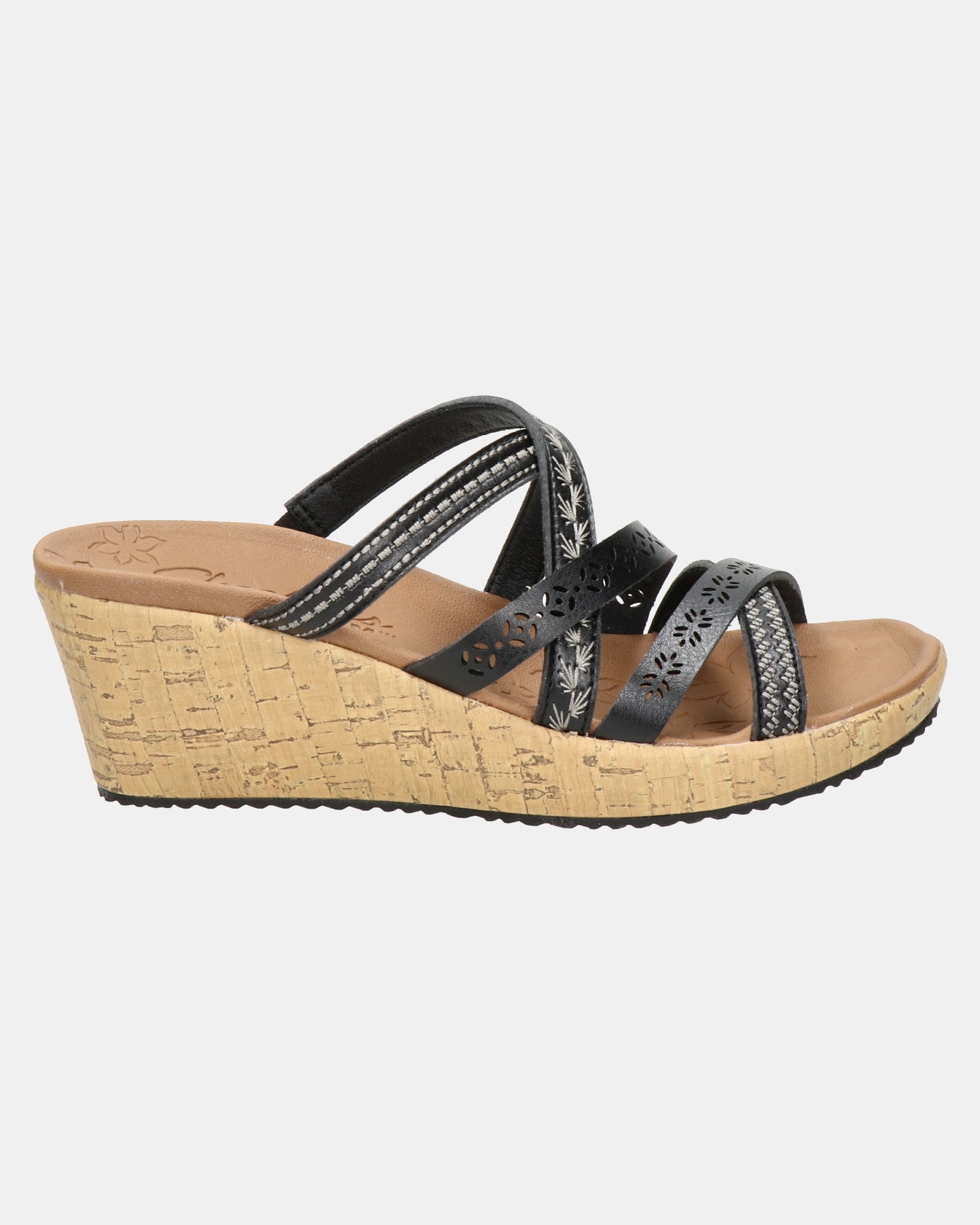 Skechers Luxe Foam Sleehak  - zwart