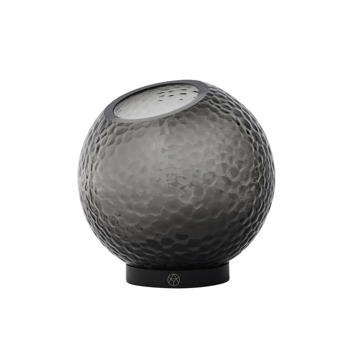 AYTM - Globe Bubbles Vase Ø 17 cm, schwarz / schwarz