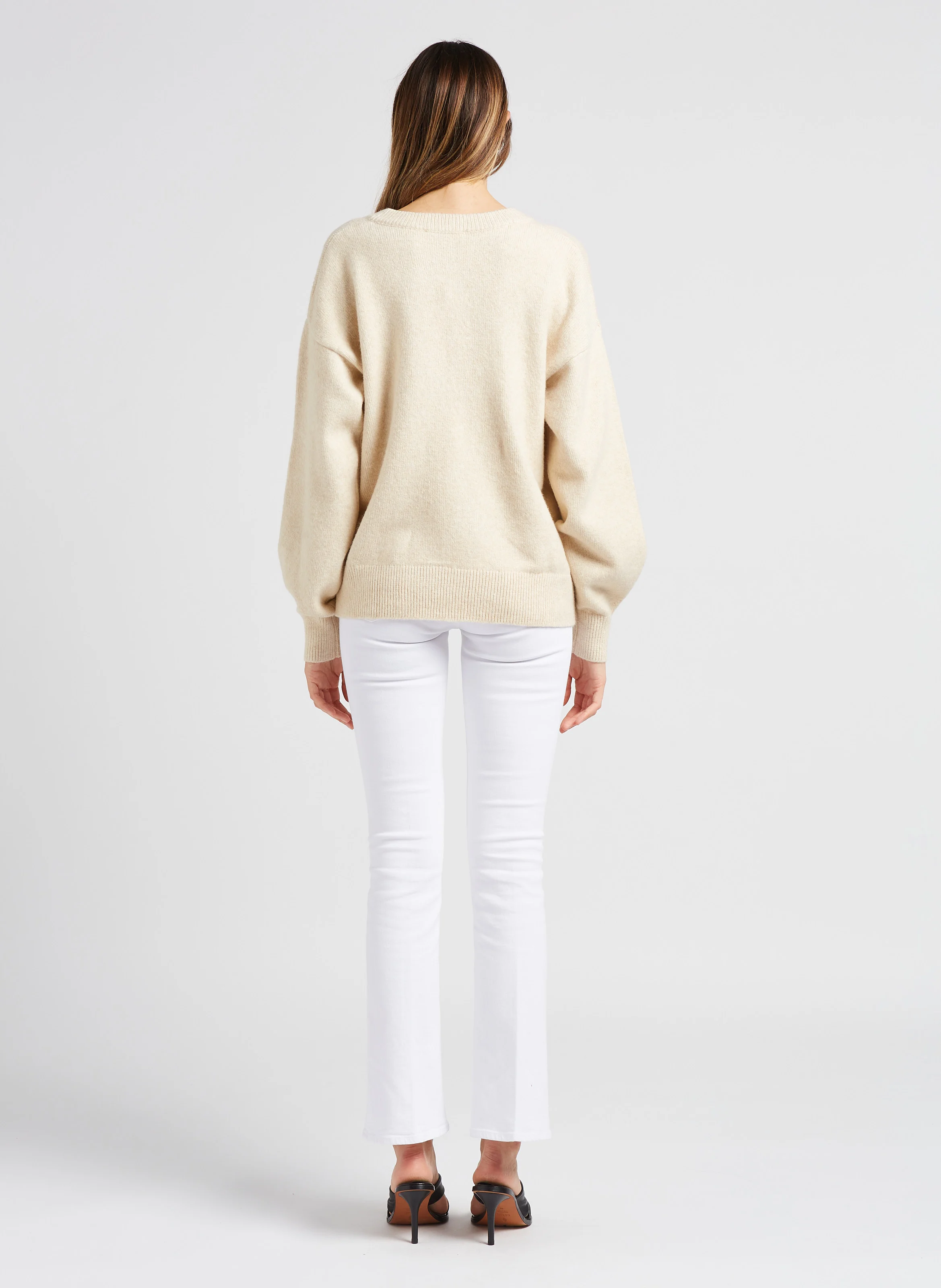 Jean bootcut stretch | Blanc