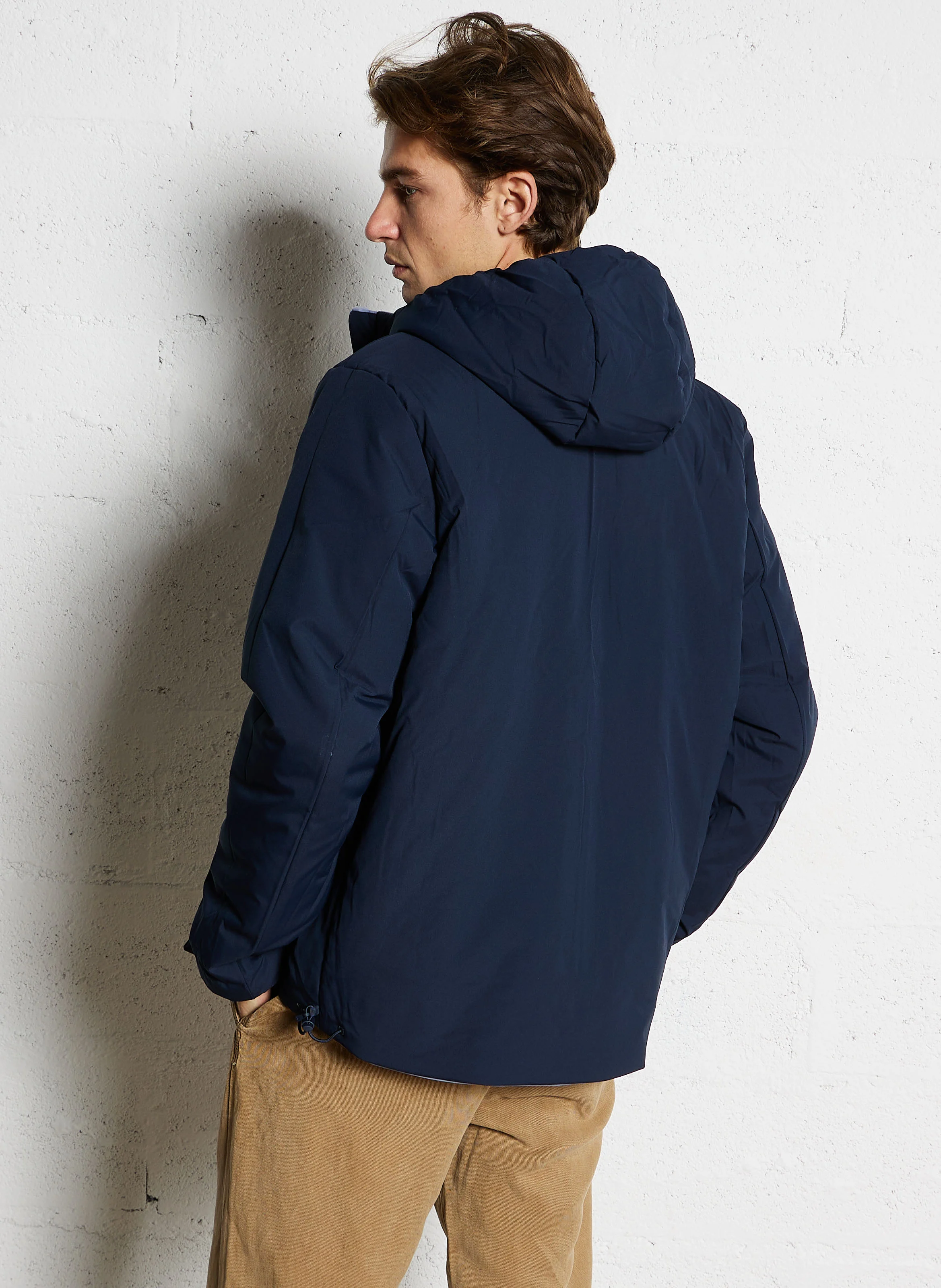 JACK ST WARM DOUBLE - Coupe-vent droit col montant | Bleu
