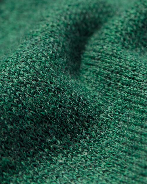 pull col roulé homme en maille vert