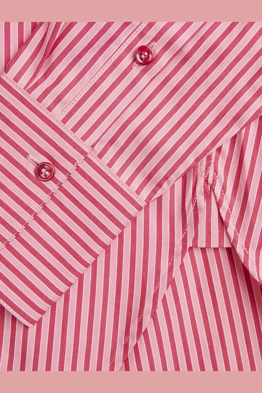 Jjxx Jxjamie Ls Relaxed Poplin Shirt 4235856 cerise stripe