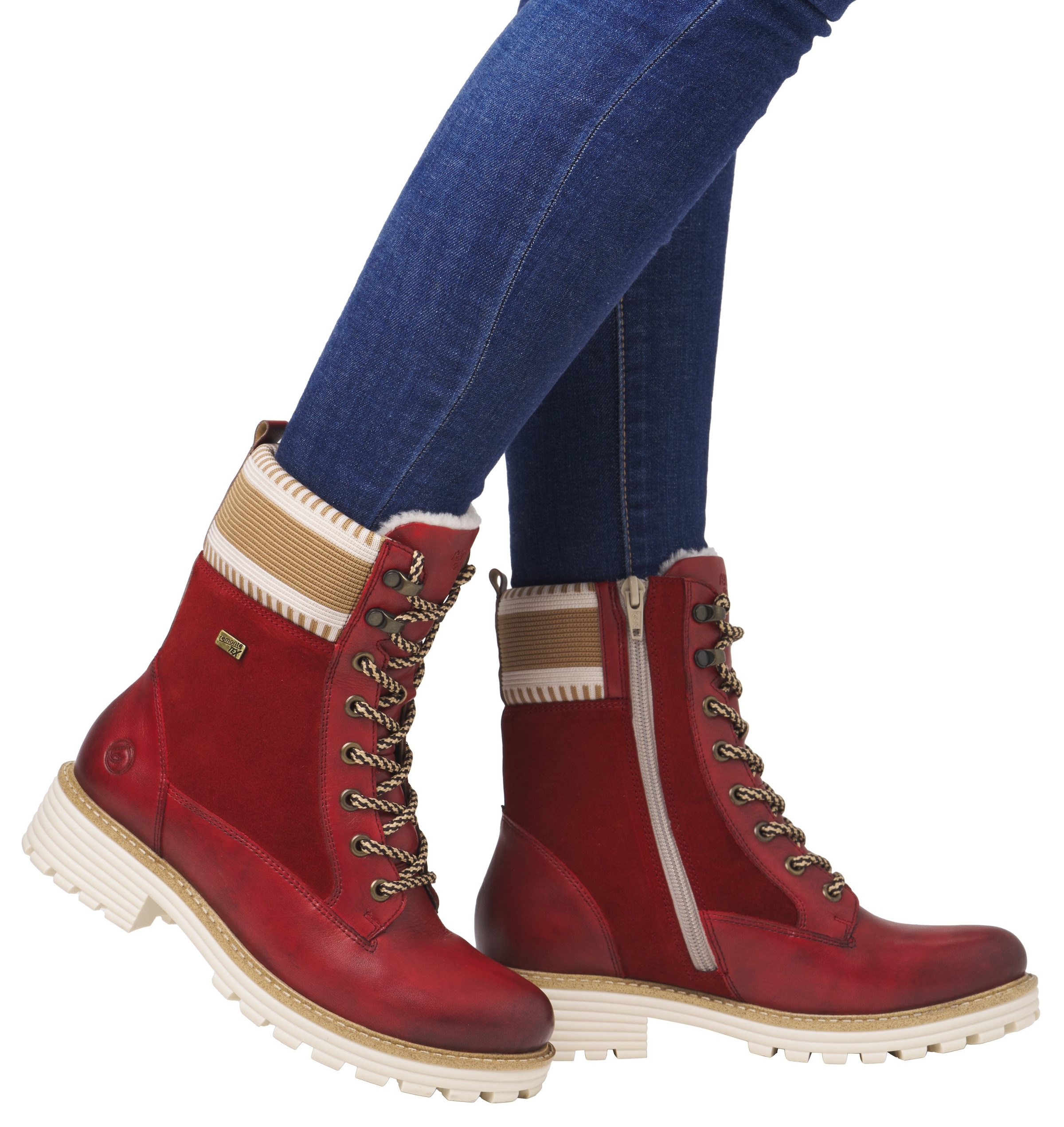Remonte Winterboots »Elisabeth Hurley-Collection«  , Schnürboots, Schnürstiefelette mit wasserabweisender TEX-Membran