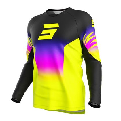 Maillot cross Shot DRAW - X-TREM - ENFANT - Noir / Jaune