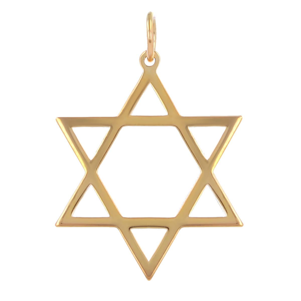 Pendentif plaqué or étoile de David