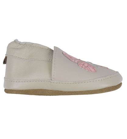 Melton Leder-Krabbelschuhe - Schmetterling - Oxford Tan