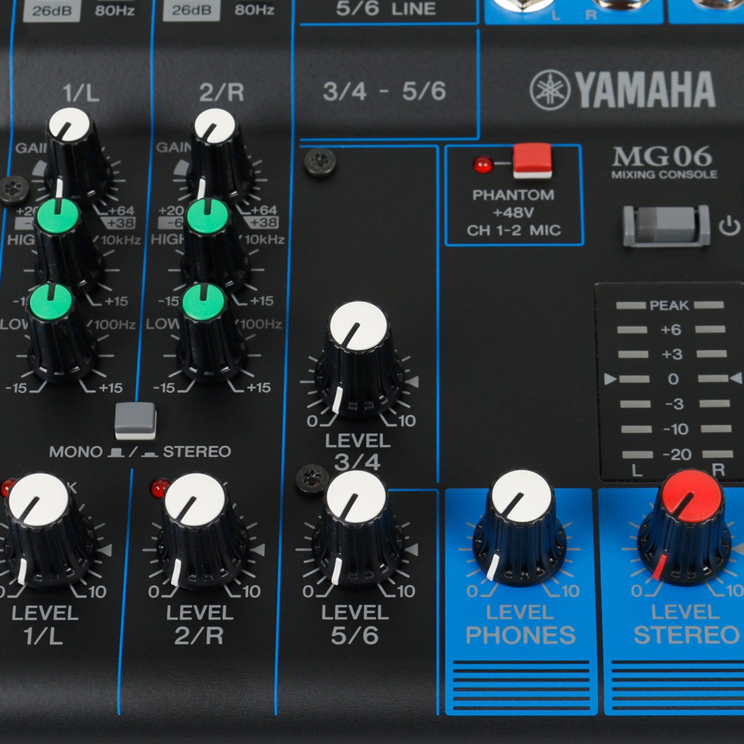 Yamaha MG06 mengpaneel 6-kanaals