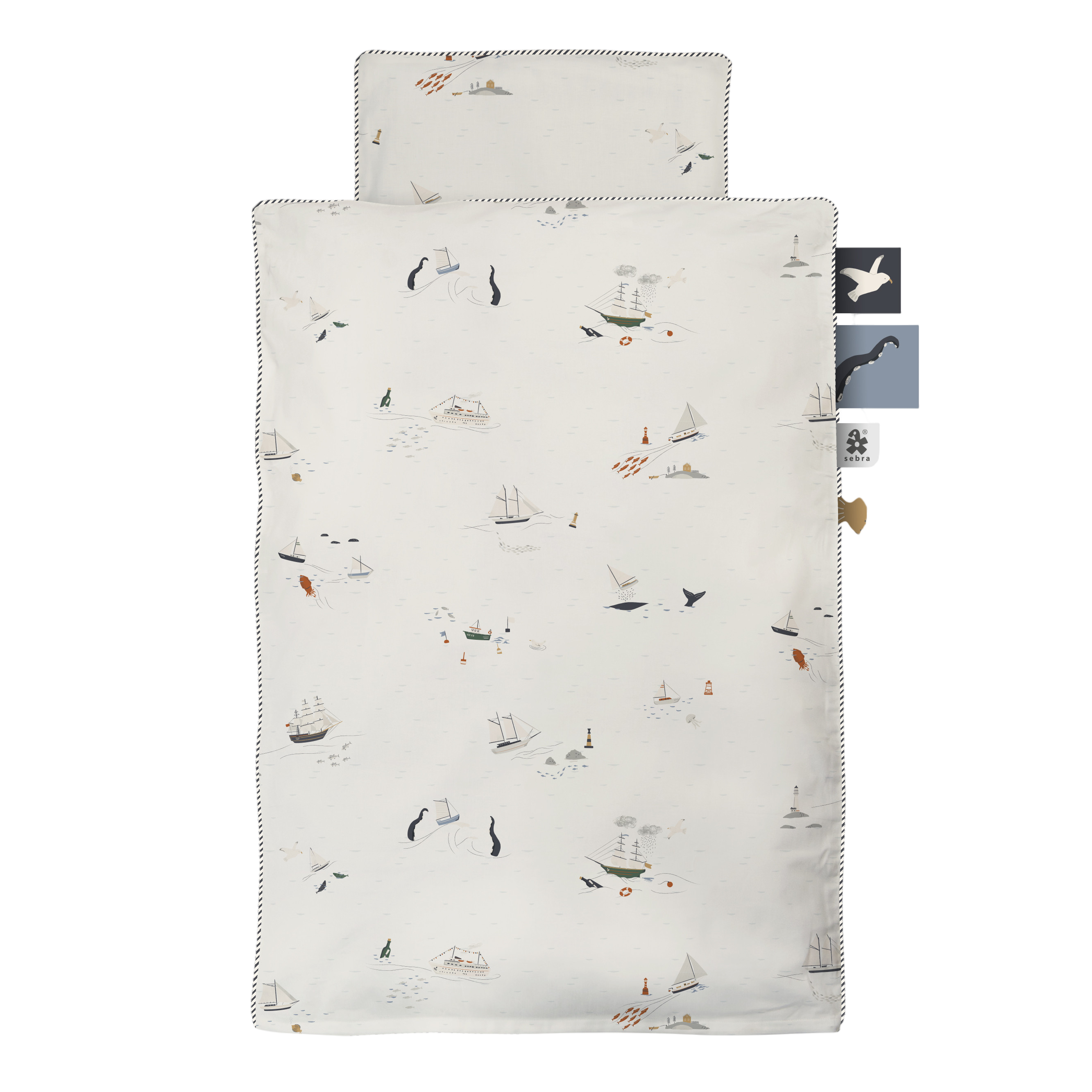 Bettwäsche 100x70 / 45x40, Baby, Seven Seas
