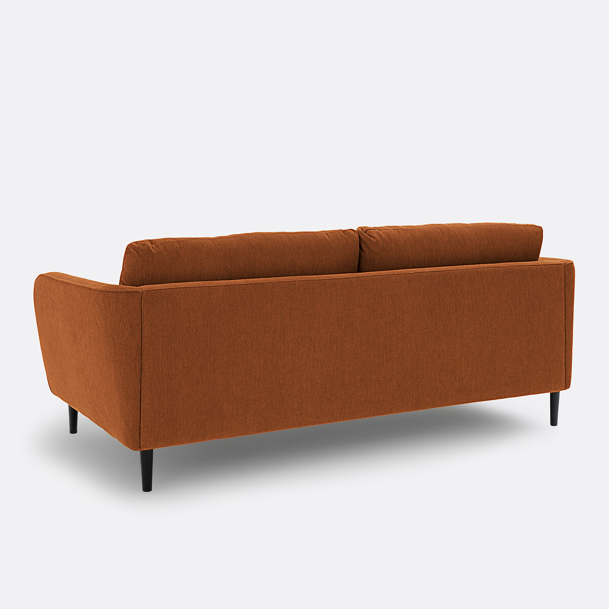 LA REDOUTE INTERIEURS<br>Sofá fixo de 3 a 4 lugares, veludo canelado, Amy