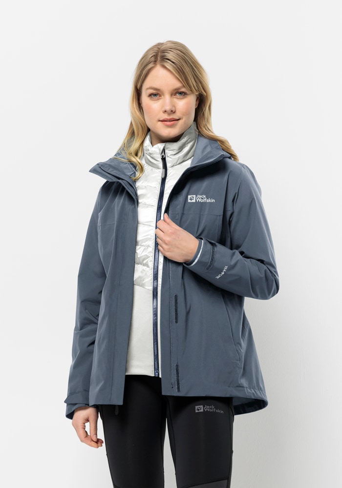 Jack Wolfskin 3-in-1-Funktionsjacke »LUNTAL 3IN1 JKT W« mit Kapuze