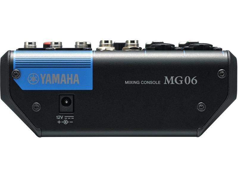 Yamaha Mischpult MG06 - 6-Kanal, analog Tragbarer 6-Kanal-Analogmixer