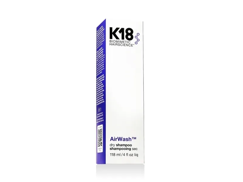 K18 Airwash Dry Shampoo Non-Aerosol Balances Scalp & Controls Excess Oil