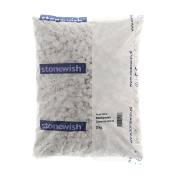 Stonewish Carrara rond 16-25 mm  - zak á 25 kg