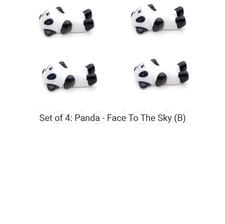 Koringa - Panda/Kat Eetstokjeshouder (Set)