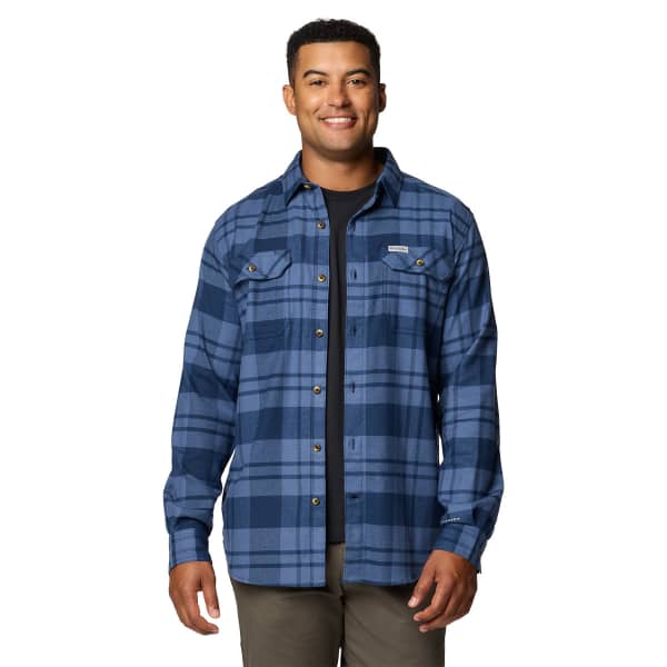 Chemise COLUMBIA FLARE GUN STRETCH FLANNEL COLLEGIATE NAVY RIVER CROSSING PLAID