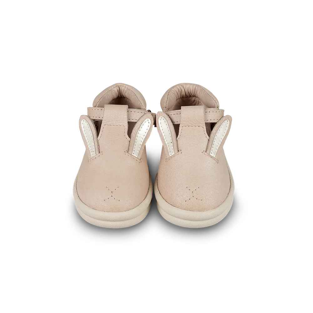 Zilpa Shoes | Pink Bunny | Powder Metallic Nubuck