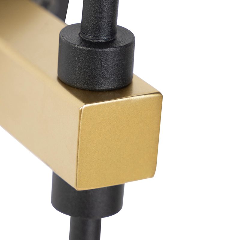 Retro wandlamp goud/messing met kap - Demi