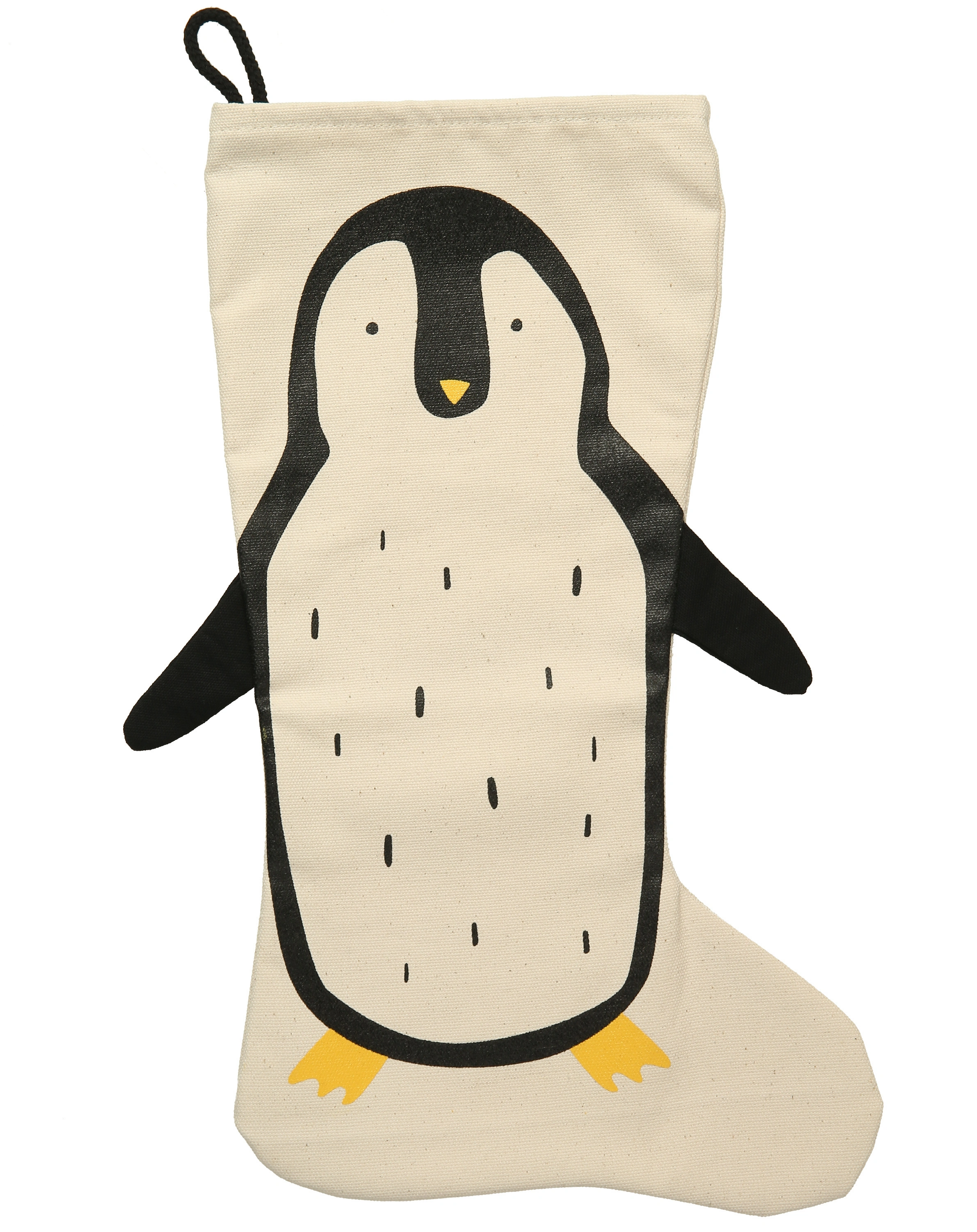 Weihnachtsstrumpf PINGUIN in natur