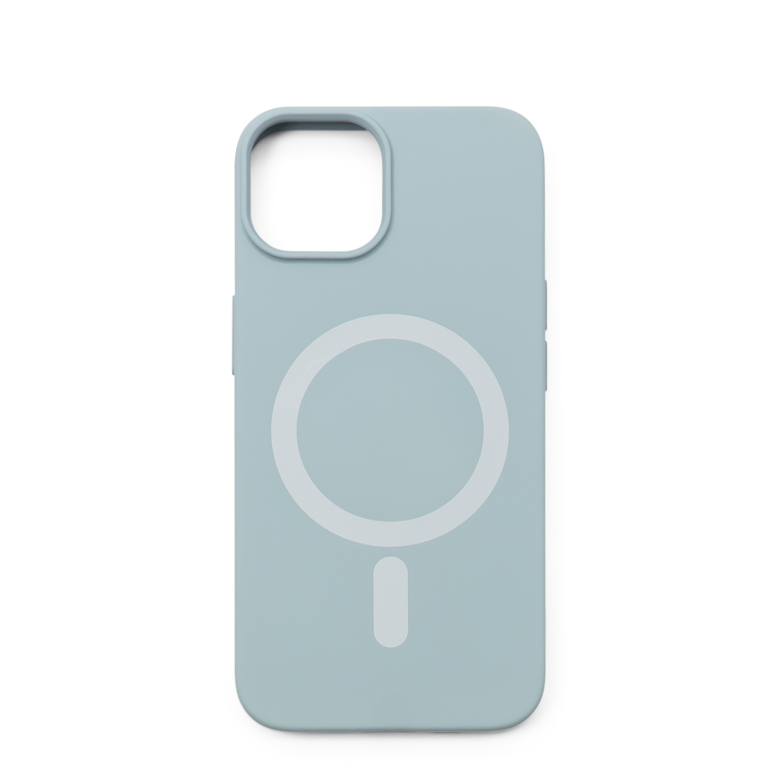iPhone 14 MagSafe Silikon Case Hülle - Hellblau