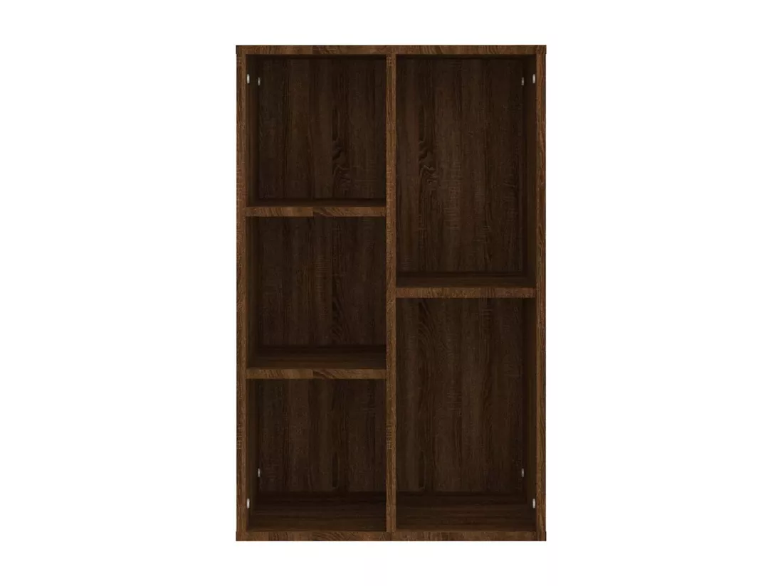 Bibliothèque/Buffet chêne marron 50x25x80 cm bois d'ingénierie