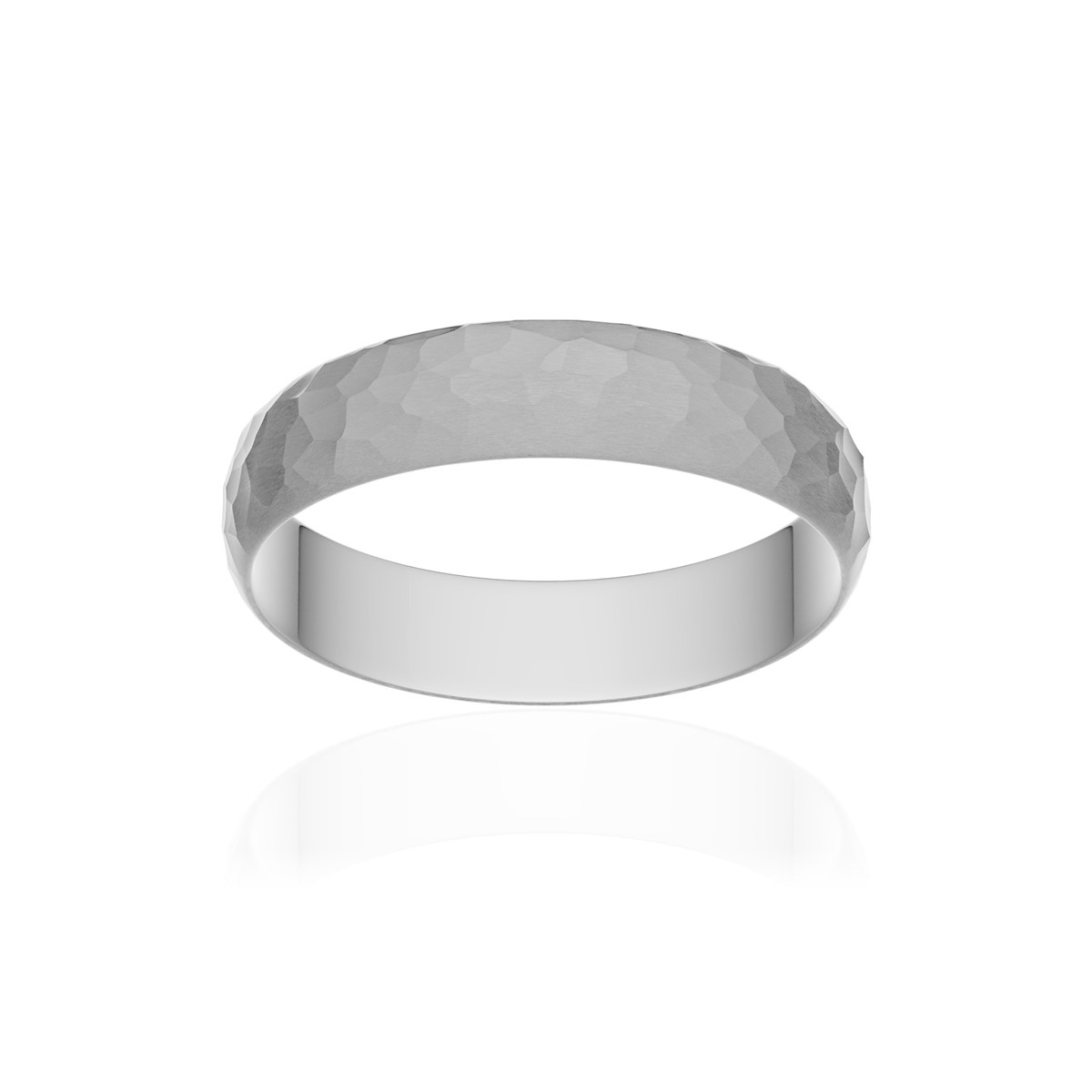 Alliance palladium 950 martelé ruban 4,5 mm