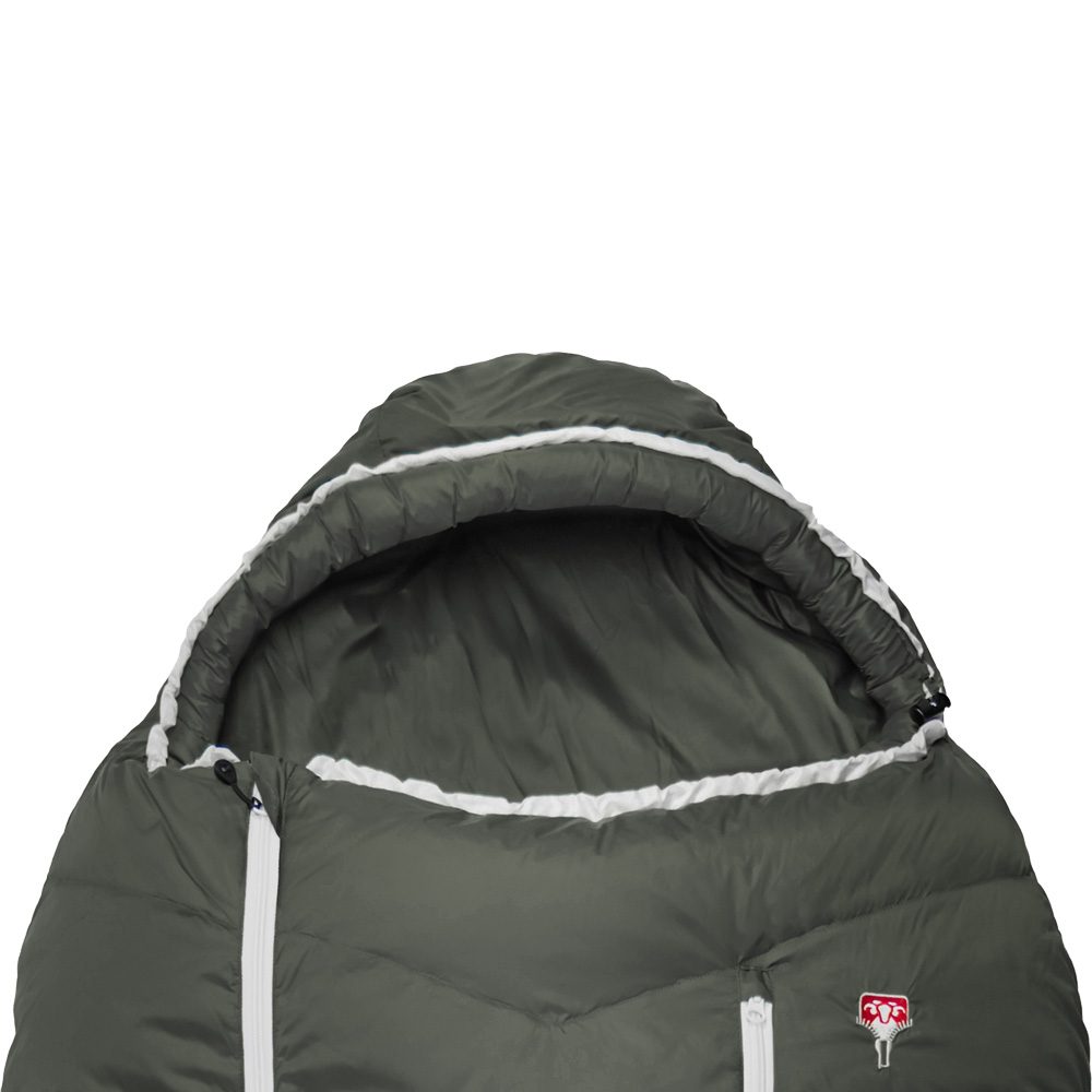 Grüezi Bag Biopod DownWool Summer 185 Schlafsack deep forest