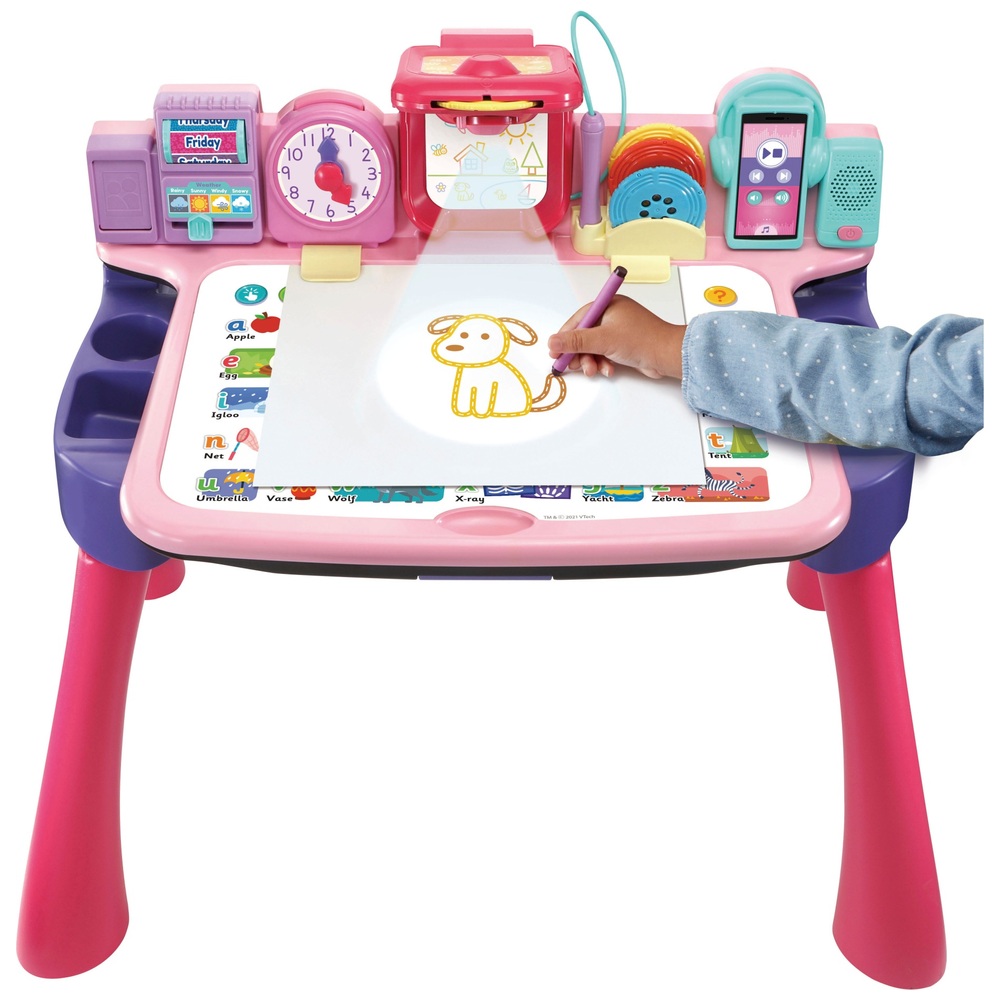 VTech Zeichen- und Lerntisch Rosa