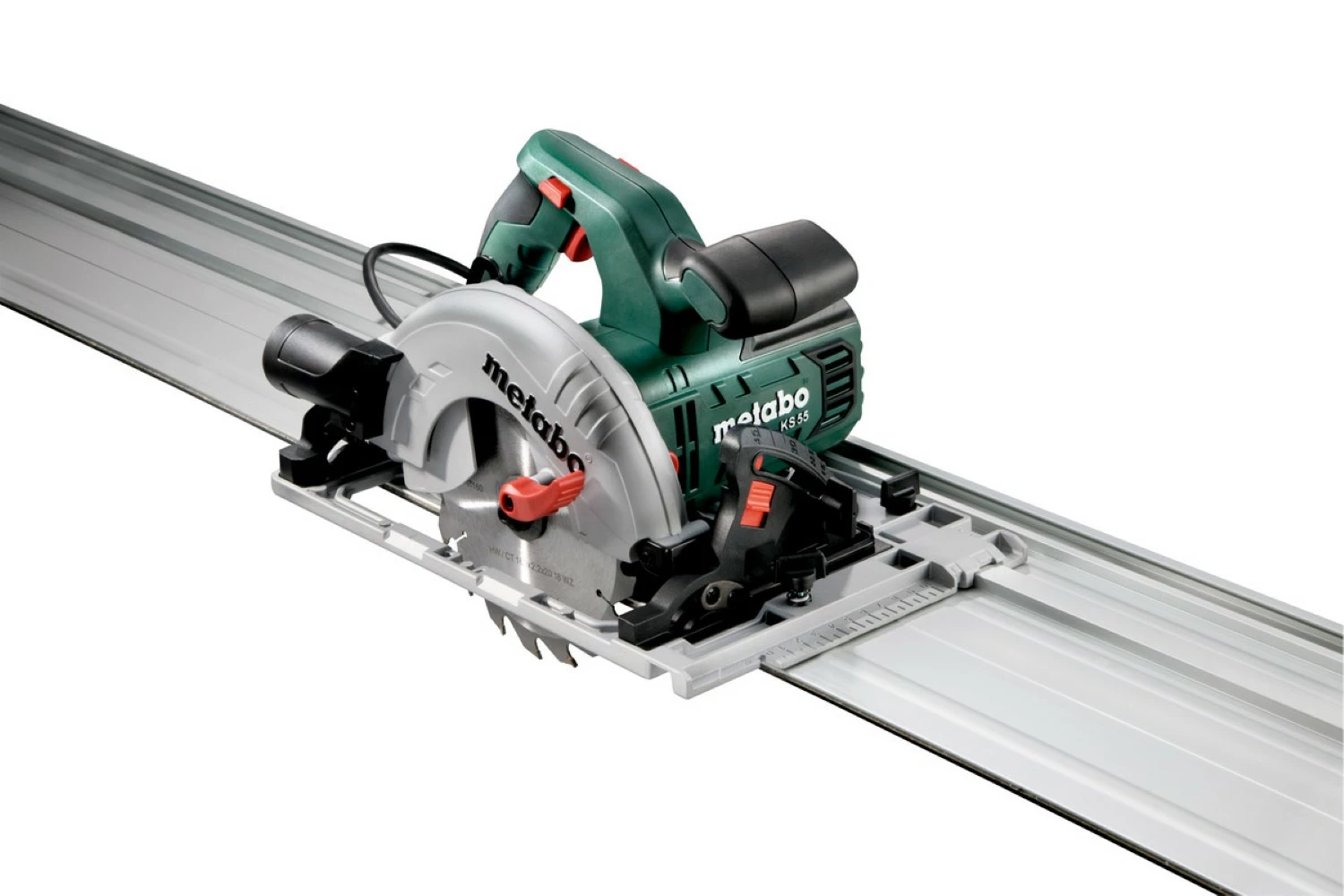 Metabo KS 55 FS Cirkelzaag en geleiderail (1500mm) in koffer - 1200W - 160mm