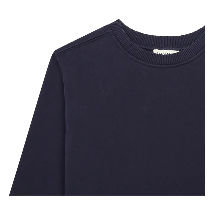SMALLABLE BASICS Sweat Crewneck Garçon Molleton Bio | Bleu marine