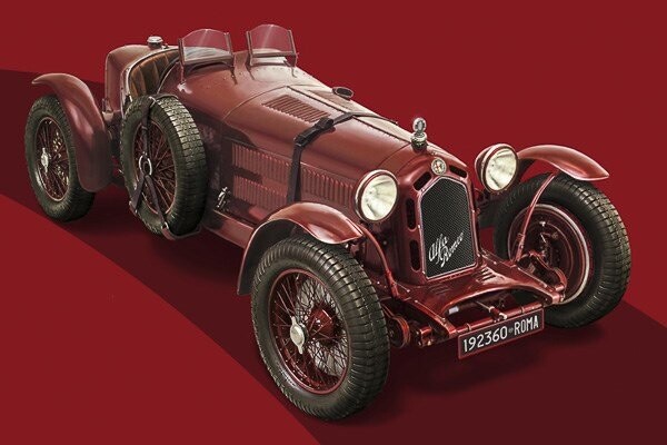 Italeri - Alfa Romeo 8C 2300 Roadster Bil Byggesæt - 1:12 - 4708