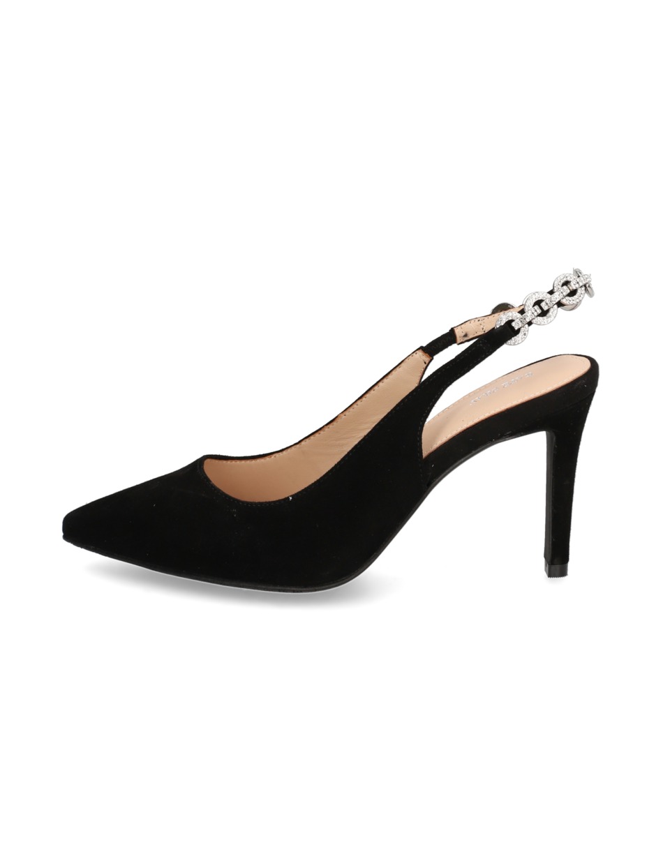 Veloursleder Slingpumps