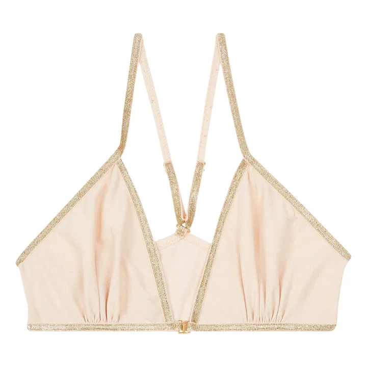 La Nouvelle Brassière Angèle Métallisée | Vieux Rose